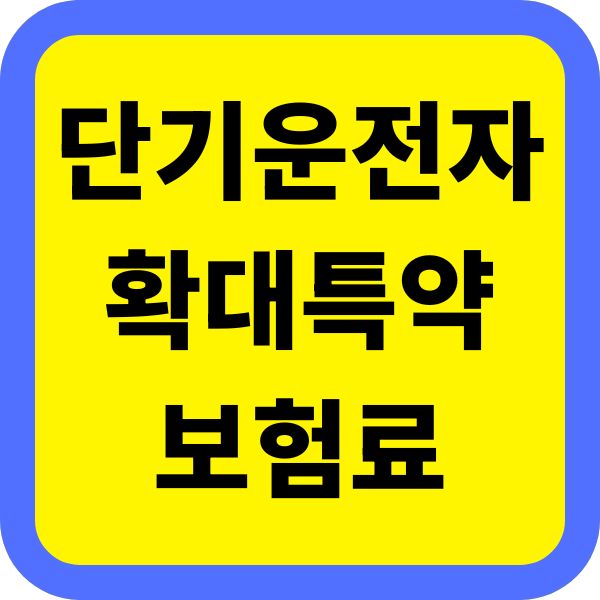 단기운전자확대특약 가입 시 주요 보험사별 보험료 차이와 선택 팁